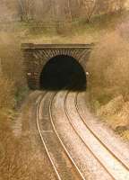 Abronhill tunnel, a mile north of Cumbernauld. This tunnel was removed circa 2000.<br><br>[Brian Forbes /04/2002]