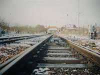 Looking towards Cumbernauld Station from the Four Foot of the Down Main line<br><br>[Colin Harkins /Ci/1998]