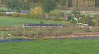 Turbostar passing Kinfauns, bound for Dundee.<br><br>[Brian Forbes 31/10/2006]