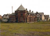 Lanarkshire and Dumbartonshire Railway, Clydebank Riverside Station.  Architect J. J. Burnet. See photograph ref 14950 for similar view in 2007.<br><br>[Alistair MacKenzie //]