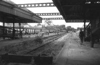 Looking west from Alloa station in 1973.<br><br>[Bill Roberton //1973]