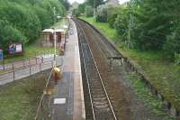 View east over Corkerhill station on 20 May 2007 from Corkerhill Road bridge. [See image 19972]<br><br>[John Furnevel 20/05/2007]