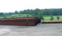 Rails stored at Boat of Garten waiting to be used in the extension of the Strathspey Railway to Grantown-On-Spey<br><br>[Graham Morgan 06/07/2007]