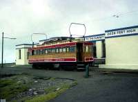 Snaefell Mountain Railway Car no 1, photographed alongside the summit terminus at Snaefell in July 1996. <br><br>[John McIntyre /7/1996]
