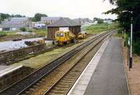 View looking north of Tain goods yard when in use as a PW depot.<br><br>[Ewan Crawford //1989]
