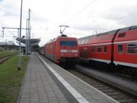 Intercity service from Karlsruhe to Stralsund reverses at Rostock. The journey from end to end takes 10 hours but it is in loco-hauled comfort! <br><br>[Michael Gibb 06/09/2007]