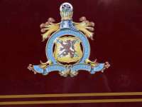 <i>The Royal Scotsman</i> coat of arms. The train is now part of the prestigious <i>Orient Express</i> Group, specialising in luxurious trains, hotels, holidays and cruises worldwide.<br><br>[Brian Forbes /09/2007]