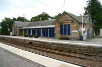 The former station building on the down platform at Tain on 30 August 2007, showing how <I>unused</I> need not necessarily mean <I>neglected</I>. [See image 16648]<br><br>[John Furnevel 30/08/2007]