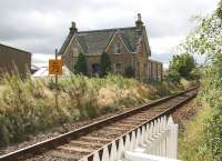 The former station at Nigg on 30 August 2007 looking south from the level crossing.<br><br>[John Furnevel 30/08/2007]