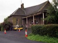 Station approach at Bridge of Dun in August 1992.<br><br>[John McIntyre 09/08/1992]