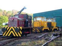 The new arrivals at the <I>Shed 47</I> site at Lathalmond pose alongside the Fowler diesel on 18 November - see news item.<br><br>[Grant Robertson 18/11/2007]