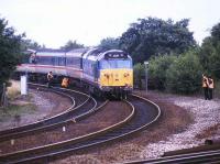 <I>Atlantic Coast Express</I> railtour derailed on the climb to Exeter Central in 1993.<br><br>[Ian Dinmore //1993]