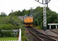 Last train of the day arriving at Boness behind loco 27001.<br><br>[Brian Forbes //2007]