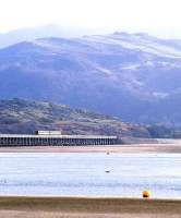 A 158 crosses Barmouth Viaduct over the Dovey Estuary in March 1989.<br><br>[Ian Dinmore /03/1989]