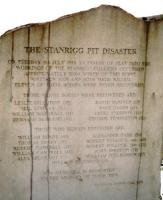 Memorial to miners killed in the Stanrigg Pit Disaster.<br><br>[Ewan Crawford //]