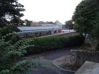 Berwick station viewed from the west. Road runs down to the old castle.<br><br>[Ewan Crawford //]