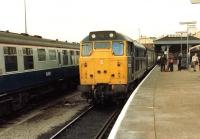 31124 with the 1M67, 1322 service to Birmingham New Street, boarding at Norwich on 29 July 1981.<br><br>[Colin Alexander 29/07/1981]