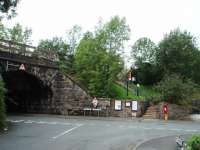 The entrance to Staveley station is a steep flight of steps but it is close to the Lake District village centre and enjoys a good level of service. <br><br>[Mark Bartlett 30/08/2008]