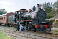 <I>The Rattler</I> receiving attention on the Mary Valley Railway, Kandanga, Queensland, in June 2005.<br><br>[Colin Miller 15/06/2005]