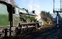7903 <I>Foremarke Hall</I> running round at Winchcombe on the Gloucestershire Warwickshire Railway on 7 December with one of the GWR <I>Santa Specials</I> .<br><br>[Peter Todd 07/12/2008]
