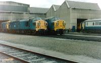 Shed scene at 65A Eastfield in June 1981.<br><br>[Colin Alexander 27/06/1981]