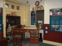 The booking office at Richmond has been restored with old railway artefacts but also has very interesting display boards and an audio visual slide show of the Richmond branch and its stations when the line was operating prior to closure in 1969.<br><br>[Mark Bartlett 29/12/2008]