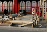 Hydraulic buffer stops at Antwerp Central station in 2006.<br><br>[Peter Todd 09/12/2006]