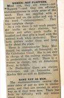 Station Mistress - part 2. Newspaper cutting from 1928.<br><br>[Bruce McCartney //1928]