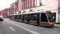 Luas tram in Abbey Street, Dublin on 21 May 2008.<br><br>[Colin Miller 21/05/2008]