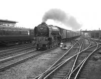 A1 Pacific no 60154 <I>Bon Accord</I> about to run through Doncaster with the 10.10am Edinburgh - Kings Cross on 28 July 1962.<br><br>[K A Gray 28/07/1962]