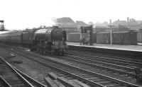A1 Pacific 60116 <I>Hal O' the Wynd</I> takes the 9.04am Sunderland - Kings Cross through Doncaster in the summer of 1962.<br><br>[K A Gray 28/07/1962]