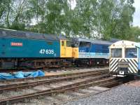 47635 and 31270 in the sidings at the Peak Rail Centre, Rowsley, on 27 May 2009. <br><br>[Colin Alexander 27/05/2009]
