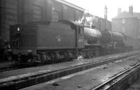 65929 and 60955 stabled alongside the south wall of St Margarets shed around 1962.<br><br>[K A Gray //1962]