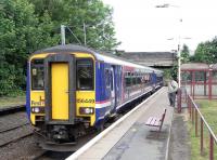 156 449 pulls in to Corkerhill with a Glasgow Central service 20 June 2009<br><br>[David Panton 20/06/2009]