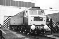 Immaculate Class 47 no 1969 on display at the south end of Eastfield depot during the Open Day held there on 16 September 1972.<br><br>[John McIntyre 16/09/1972]