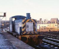 Scene at Hull station on a freezing cold January morning in 1980. Station pilot 03063 takes time out during a quiet period to catch up with the morning's news.<br><br>[Peter Todd 02/01/1980]
