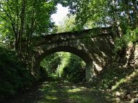 On the way out of Lochearnhead to St Fillans the first bridge is this one over the trackbed about half a mile from Lochearnhead Station. In common with most bridges on this line it is made of concrete.<br><br>[John Gray 30/07/2009]