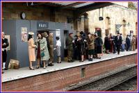 A NAAFI has been set up on platform 2 at Pickering to provide sustenance to the many soldiers and civilians passing through the station during the Wartime Weekend event on 18 October 2009.<br><br>[John McIntyre 18/10/2009]