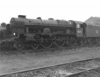 46100 <I>Royal Scot</I> stored on Nottingham shed on 21 October 1962. The locomotive was subsequently transferred to Carlisle Kingmoor and continued in service for a further two and a half years until finally withdrawn by BR in April 1965. The locomotive is now preserved [see image 22991].<br><br>[David Pesterfield 21/10/1962]