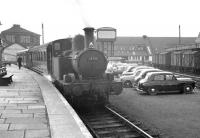 Collett 0-4-2T no 1458 stands in the bay at Oswestry with the auto-train for Gobowen in April 1963.<br><br>[K A Gray 02/04/1963]