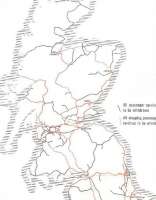 From 'The Reshaping of British Railways' (Beeching Report - 1963) showing BR proposed withdrawal of passenger services. Black lines indicate 'all passenger services to be withdrawn', hatched red lines 'all stopping passenger services to be withdrawn'. Despite some dreadful closures, Scotland saw several survivors, including Kyle, the Far North, Shotts, Glasgow-Barrhead-Kilmarnock and Ayr-Stranraer. Note that not even Beeching proposed closure of St Andrews, Leven, Alloa, Grangemouth and Cowdenbeath-Kinross-Perth!<br><br>[David Spaven //1963]