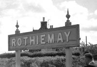One of the scheduled stops made by 'Scottish Grand Tour no 11' on 5 September 1970 was at Rothiemay, notwithstanding that the station had been closed since 6th May 1968. <br>
<br><br>[Bill Jamieson 05/09/1970]
