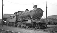 Ex-GWR 2-6-0 no 5330, built at Swindon in 1917, photographed on shed at 84K Chester (West) in the late 1950s. The shed was officially closed to steam in April of 1960 but was subsequently used as a DMU and loco servicing depot before finally being demolished in 1998. <br><br>[K A Gray //]