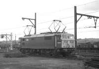 Class EM1 electric locomotive no E26014 at Wath shed on Monday 17th August 1970.<br>
<br><br>[Bill Jamieson 17/08/1970]