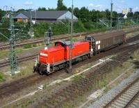 Shunter operating in the yards at Lubeck in July 2009.<br><br>[John Steven 21/07/2009]