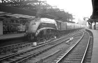 60004 <I>William Whitelaw</I> brings a train into a grey-looking Newcastle Central in the late 50s/early 60s.<br><br>[K A Gray //]