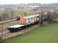 Scene at the former Smalmstown Base Ammunition Depot in March 2005, with privately stored class 20s occupying a siding. Once used for the storage of explosive materials, Smalmstown was part of the Eastriggs to Longtown military complex.<br><br>[John Furnevel 10/03/2005]