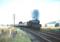 Jubilee 4-6-0 no 45578 <I>United Provinces</I> about to take a train south through Symington in August 1965. <br><br>[A Snapper (Courtesy Bruce McCartney) 29/08/1965]