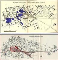 Old maps produced by the British Transport Commission in 1951. The one above shows Glasgow's Queen Street and Buchanan Street stations, while that below shows a proposed new North station to replace them.<br>
Images ex Hipkiss.<br><br>[Alistair MacKenzie //1951]