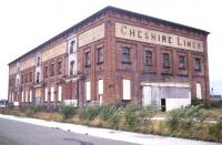 The abandoned former Joint Lines goods warehouse at Warrington Central in August 1988. Fortunately, all was not lost [see image 27985].<br><br>[Ian Dinmore /08/1988]